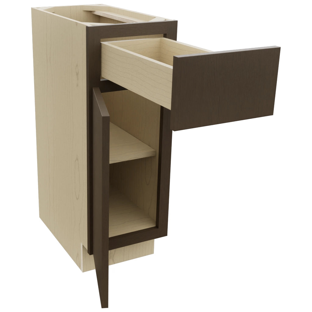 Fabuwood Luxe Canyon Oak VB12-34 Vanity Base Standard Cabinet, Open View