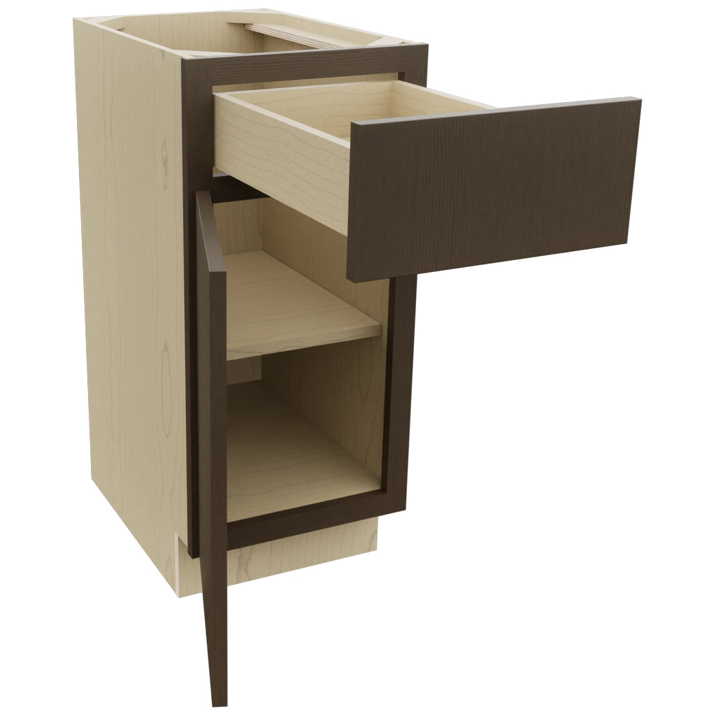 Fabuwood Luxe Canyon Oak VB15-34 Vanity Base Standard Cabinet, Open View