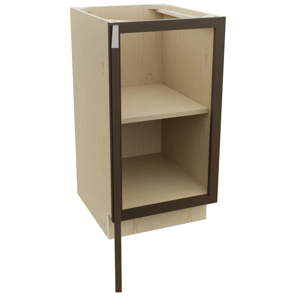 Fabuwood Luxe Canyon Oak VB18FD Vanity Base Full Height Cabinet, Open View
