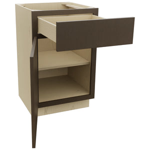 Fabuwood Luxe Canyon Oak VB21-34 Vanity Base Standard Cabinet, Open View