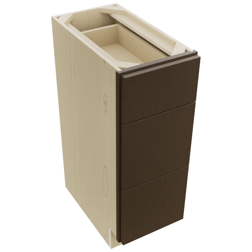 Fabuwood Luxe Canyon Oak VDB12-34 Vanity Drawer Cabinet, Top View