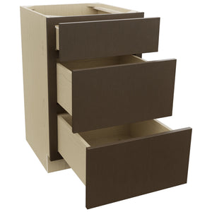 Fabuwood Luxe Canyon Oak VDB21-34 Vanity Drawer Cabinet, Open View