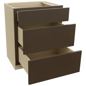 Fabuwood Luxe Canyon Oak VDB27-34 Vanity Drawer Cabinet, Open View