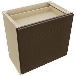 Fabuwood Luxe Canyon Oak VDB33-34 Vanity Drawer Cabinet, Top View