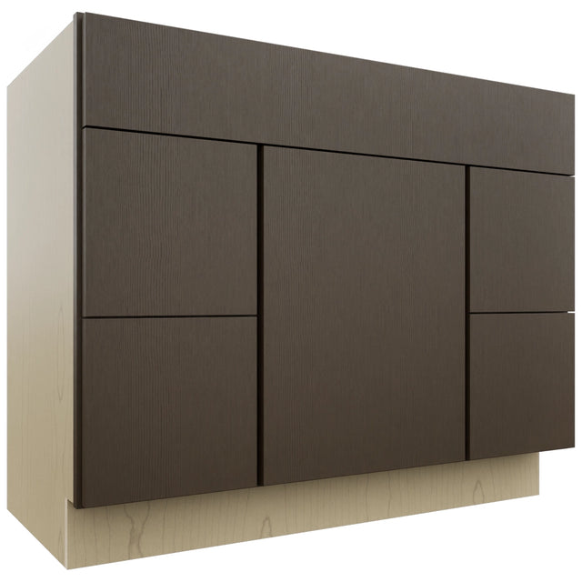 Fabuwood Luxe Canyon Oak VSD30DL Vanity Combo Cabinet, Front View