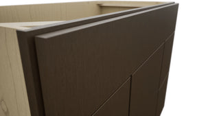 Fabuwood Luxe Canyon Oak VSD30DL Vanity Combo Cabinet, Detail View