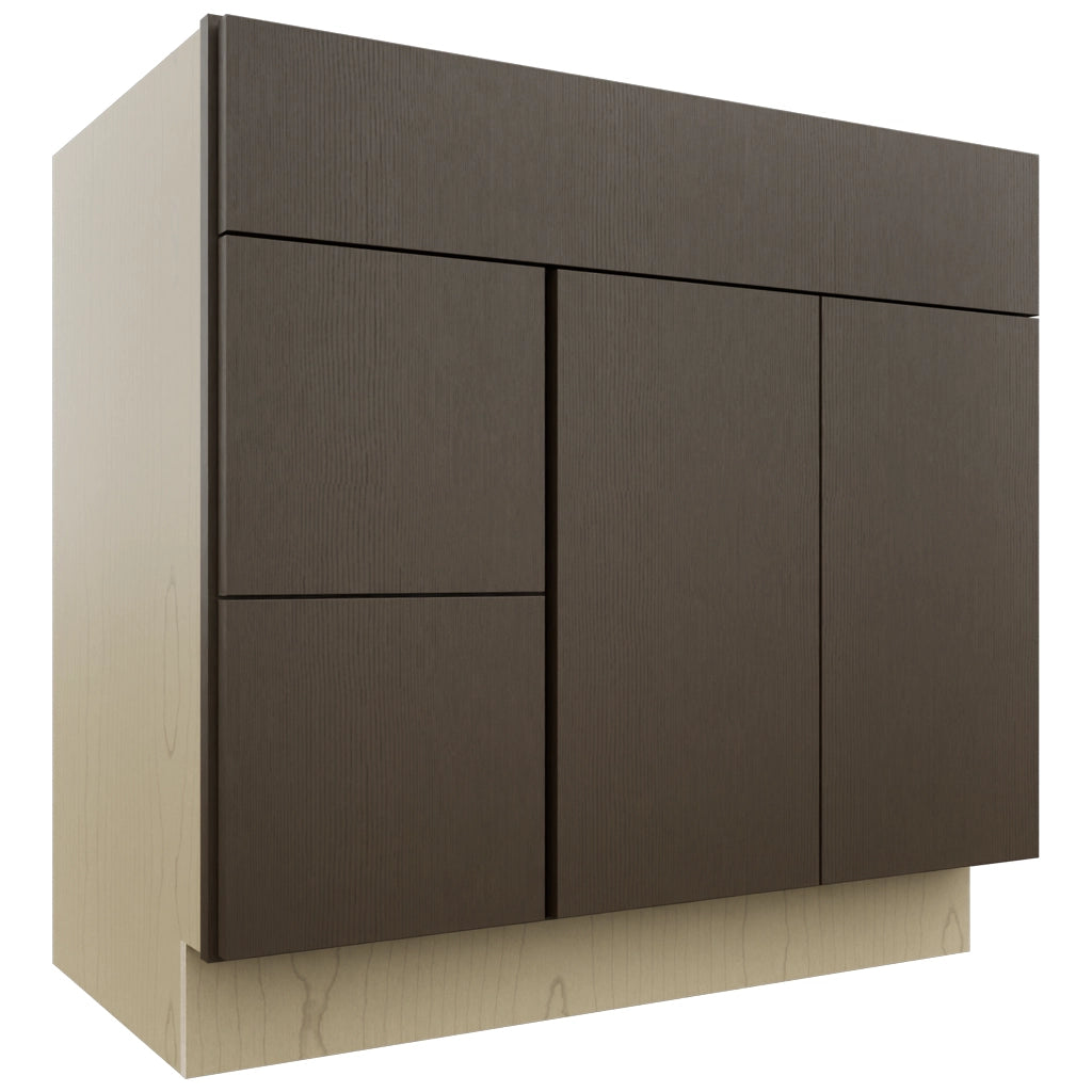 Fabuwood Luxe Canyon Oak VSD42 Vanity Combo Cabinet, Front View