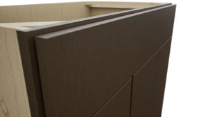 Fabuwood Luxe Canyon Oak VSD42 Vanity Combo Cabinet, Detail View