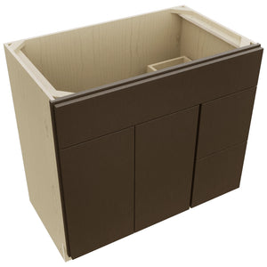 Fabuwood Luxe Canyon Oak VSD48 Vanity Combo Cabinet, Top View