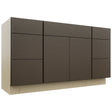 Fabuwood Luxe Canyon Oak VSD60SINGLE Vanity Combo Cabinet, Front View