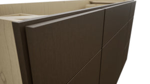 Fabuwood Luxe Canyon Oak VSD60SINGLE Vanity Combo Cabinet, Detail View