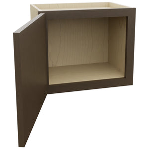 Fabuwood Luxe Canyon Oak W1815 Wall Standard Cabinet, Open View