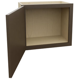 Fabuwood Luxe Canyon Oak W2118 Wall Standard Cabinet, Open View