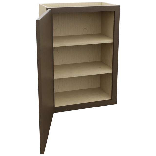 Fabuwood Luxe Canyon Oak W2130 Wall Standard Cabinet, Open View