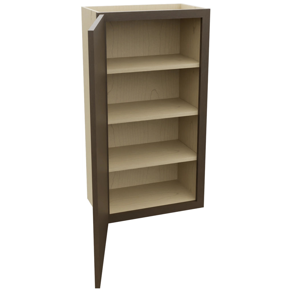 Fabuwood Luxe Canyon Oak W2139 Wall Standard Cabinet, Open View