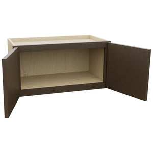 Fabuwood Luxe Canyon Oak W2412 Wall Standard Cabinet, Open View