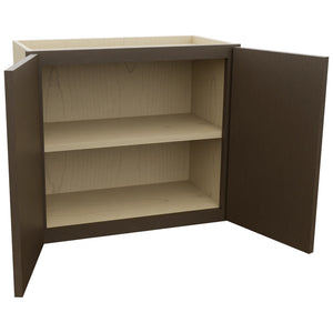 Fabuwood Luxe Canyon Oak W2421 Wall Standard Cabinet, Open View