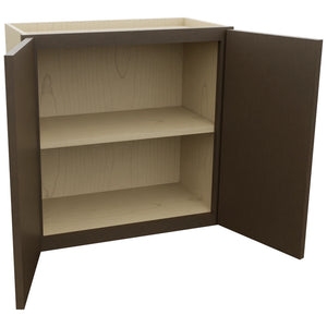 Fabuwood Luxe Canyon Oak W2424 Wall Standard Cabinet, Open View