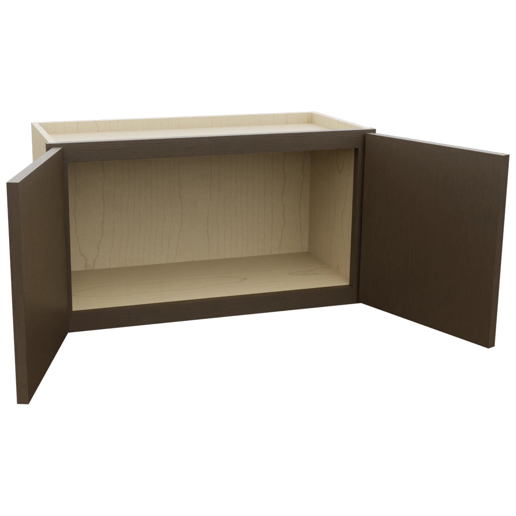 Fabuwood Luxe Canyon Oak W2715 Wall Standard Cabinet, Open View