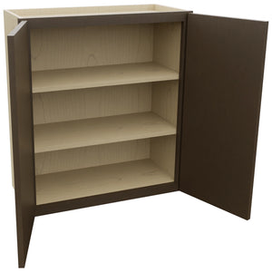 Fabuwood Luxe Canyon Oak W2730 Wall Standard Cabinet, Open View