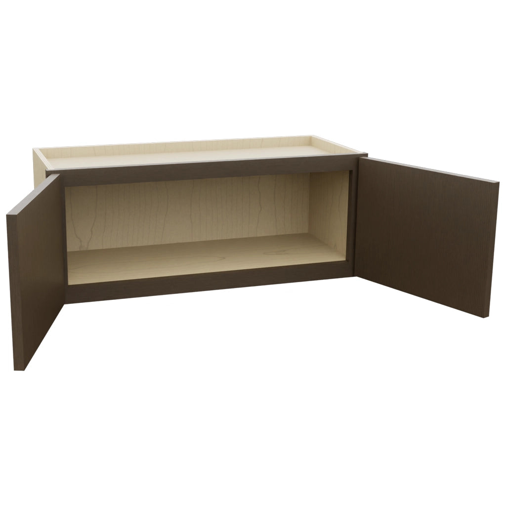 Fabuwood Luxe Canyon Oak W3012 Wall Standard Cabinet, Open View