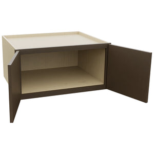 Fabuwood Luxe Canyon Oak W301524 Wall Deep Cabinet, Open View