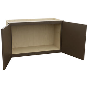 Fabuwood Luxe Canyon Oak W3018 Wall Standard Cabinet, Open View