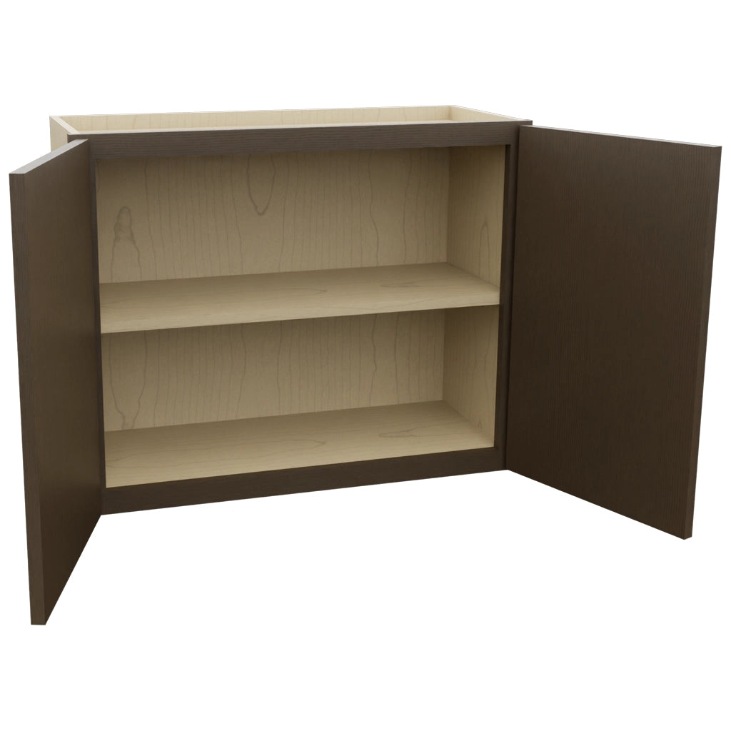 Fabuwood Luxe Canyon Oak W3024 Wall Standard Cabinet, Open View