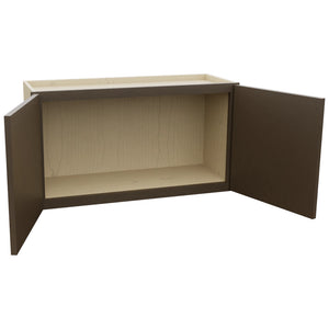 Fabuwood Luxe Canyon Oak W3318 Wall Standard Cabinet, Open View