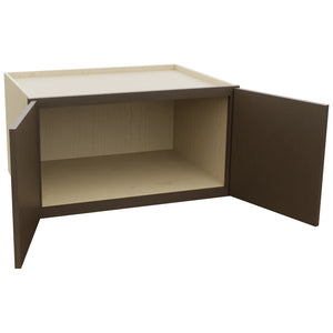 Fabuwood Luxe Canyon Oak W331824 Wall Deep Cabinet, Open View