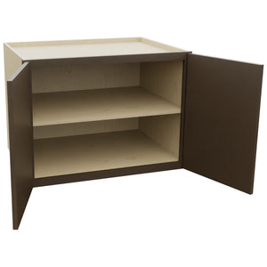 Fabuwood Luxe Canyon Oak W332424 Wall Deep Cabinet, Open View