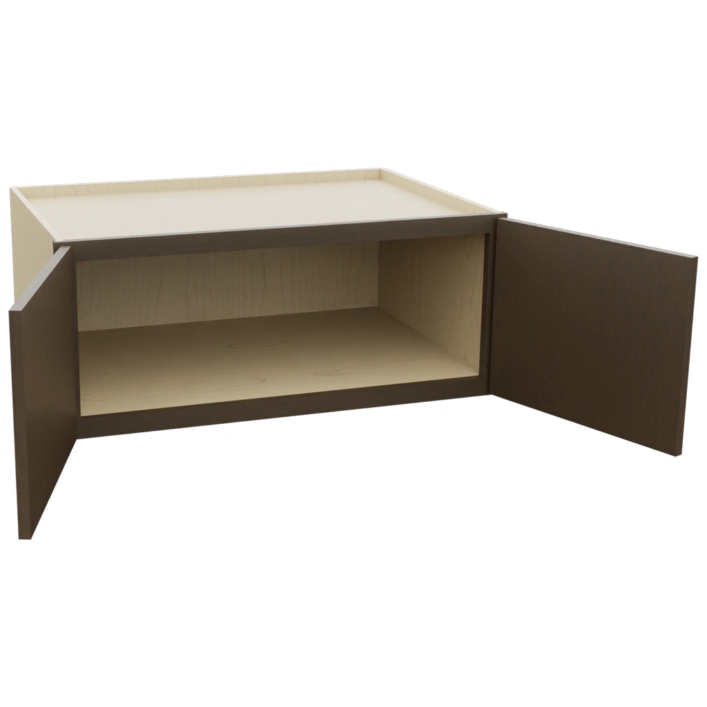 Fabuwood Luxe Canyon Oak W361524 Wall Deep Cabinet, Open View