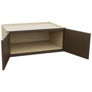 Fabuwood Luxe Canyon Oak W361524 Wall Deep Cabinet, Open View