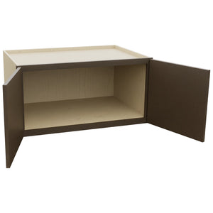Fabuwood Luxe Canyon Oak W361824 Wall Deep Cabinet, Open View