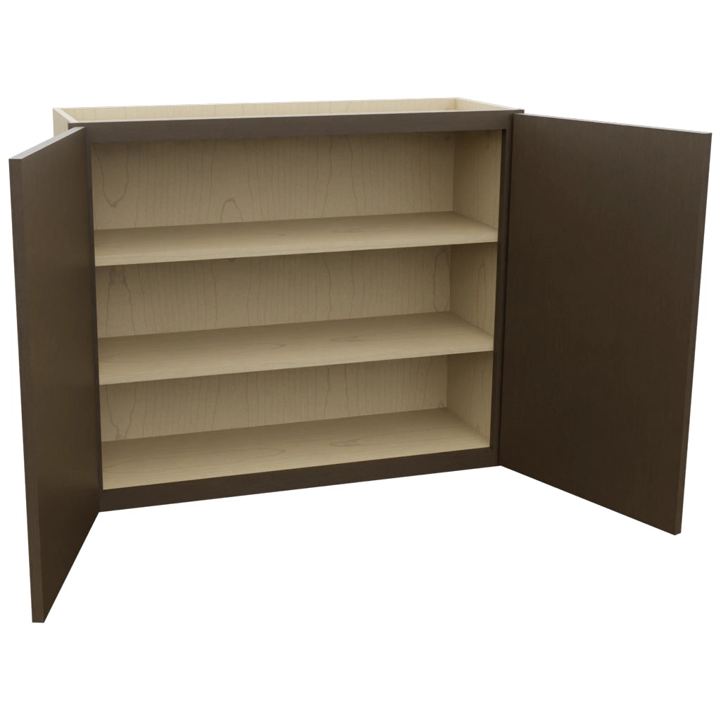 Fabuwood Luxe Canyon Oak W3630 Wall Standard Cabinet, Open View