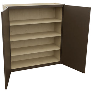 Fabuwood Luxe Canyon Oak W3639 Wall Standard Cabinet, Open View
