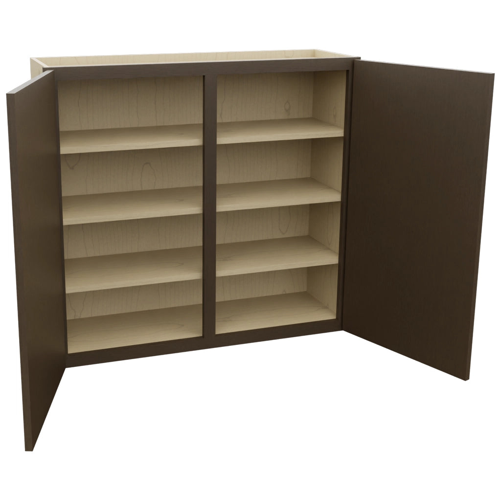 Fabuwood Luxe Canyon Oak W3936 Wall Standard Cabinet, Open View