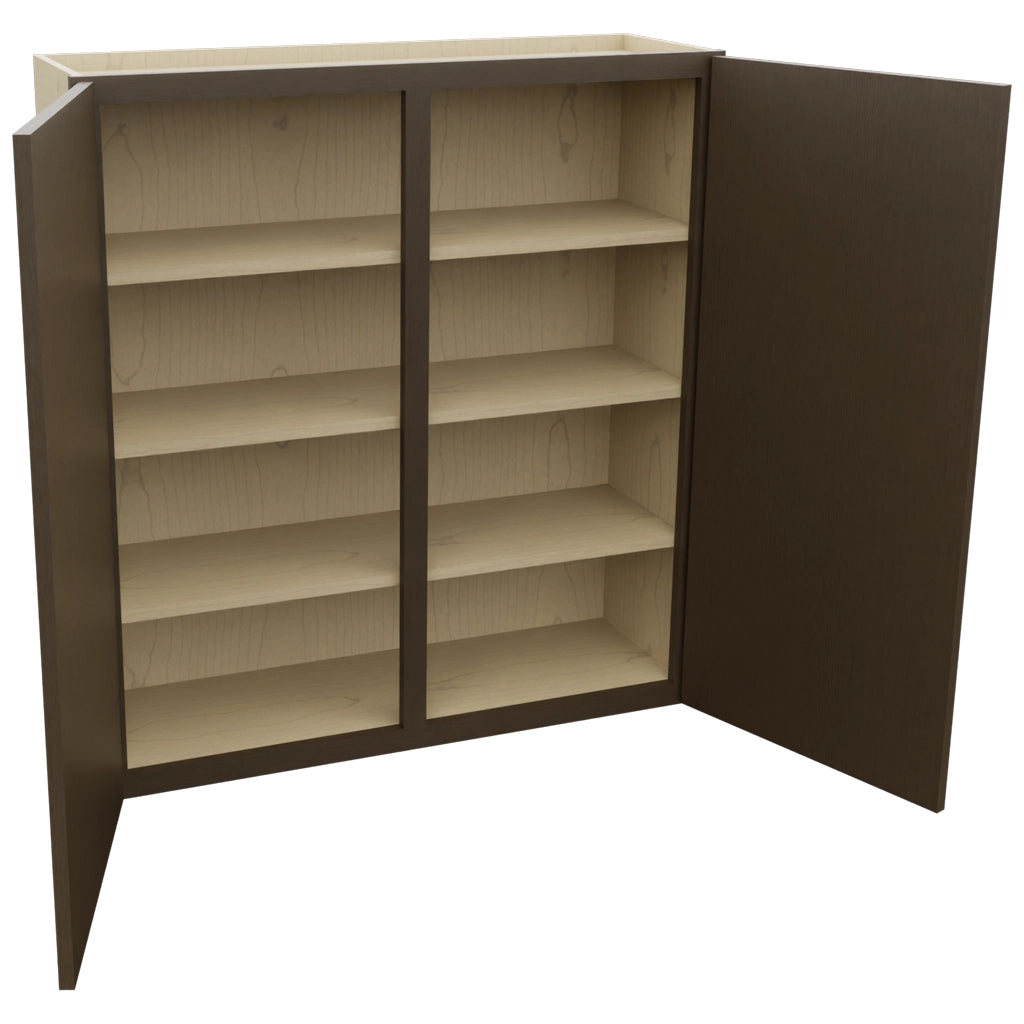 Fabuwood Luxe Canyon Oak W3942 Wall Standard Cabinet, Open View