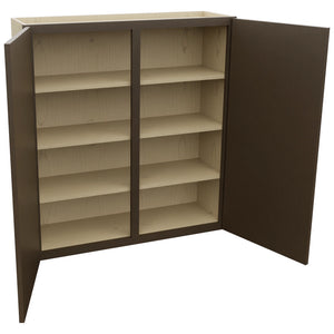 Fabuwood Luxe Canyon Oak W3942 Wall Standard Cabinet, Open View