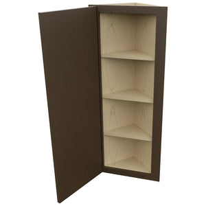 Fabuwood Luxe Canyon Oak WAE1242 Wall Angle End Cabinet, Open View