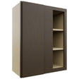 Fabuwood Luxe Canyon Oak WBC2430 Wall Corner Blind Cabinet, Front View