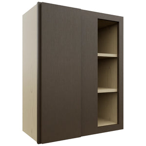 Fabuwood Luxe Canyon Oak WBC2430 Wall Corner Blind Cabinet, Front View