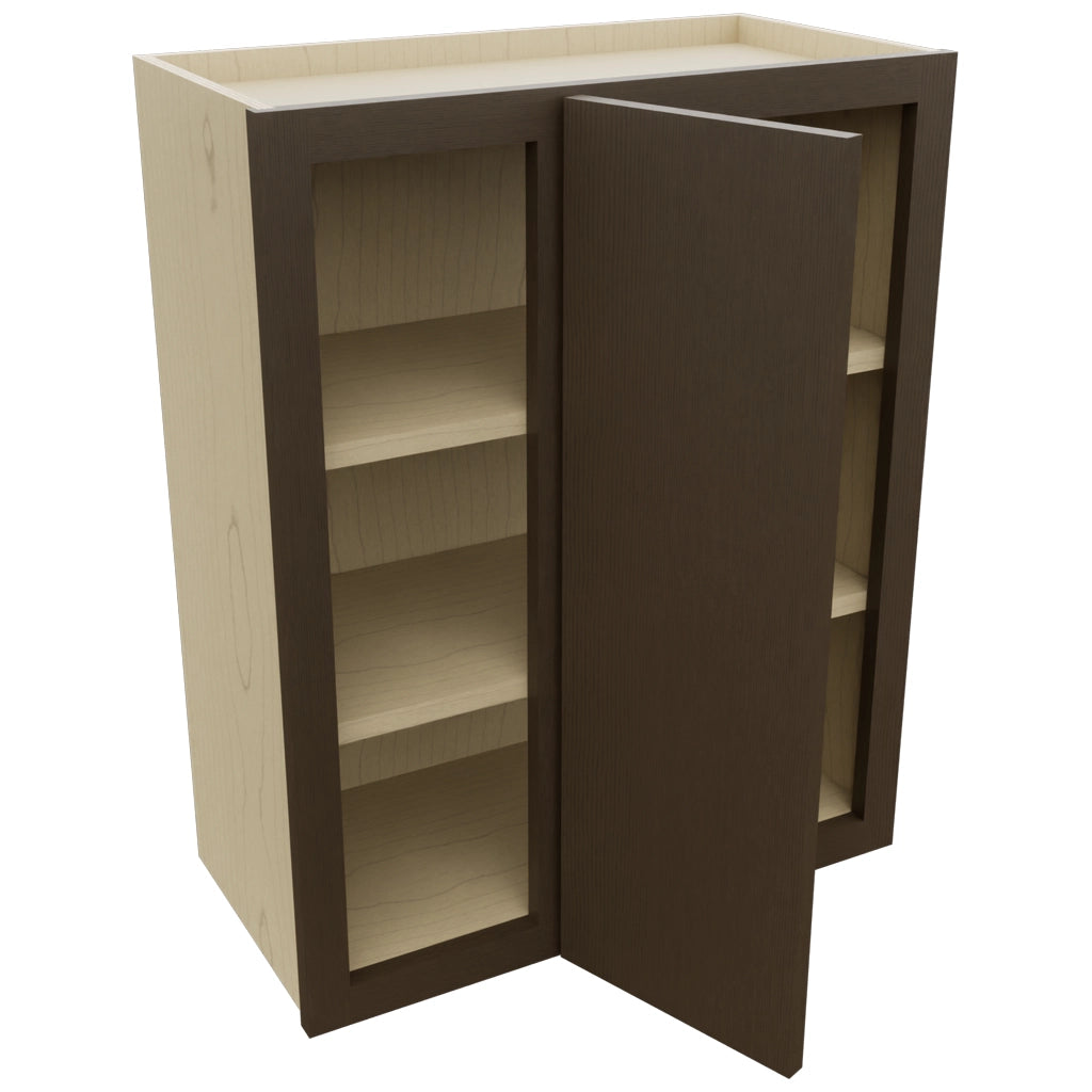 Fabuwood Luxe Canyon Oak WBC2430 Wall Corner Blind Cabinet, Open View