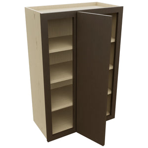 Fabuwood Luxe Canyon Oak WBC2436 Wall Corner Blind Cabinet, Open View