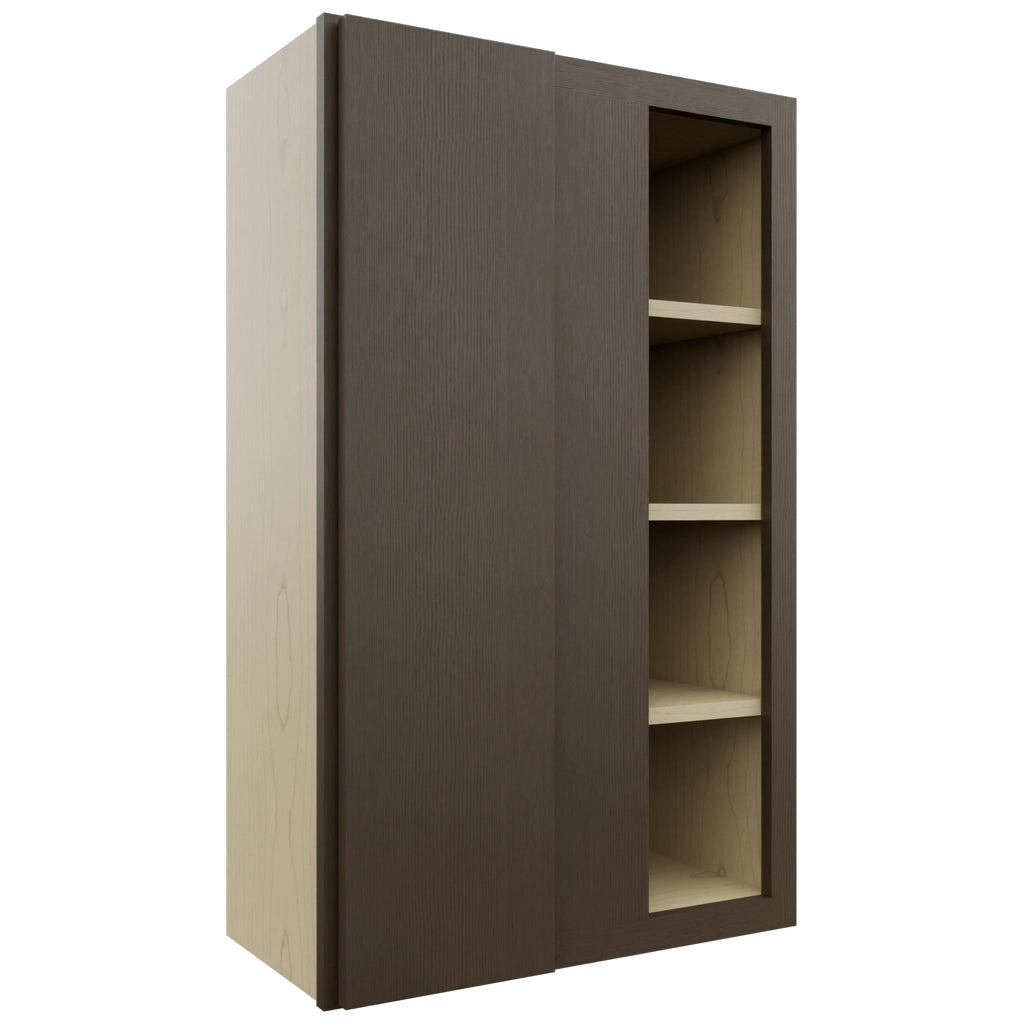 Fabuwood Luxe Canyon Oak WBC2439 Wall Corner Blind Cabinet, Front View