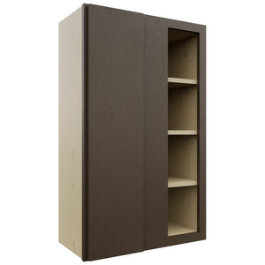 Fabuwood Luxe Canyon Oak WBC2439 Wall Corner Blind Cabinet, Front View
