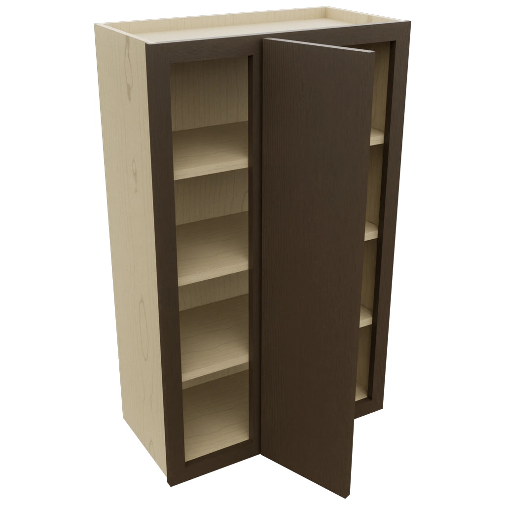 Fabuwood Luxe Canyon Oak WBC2439 Wall Corner Blind Cabinet, Open View