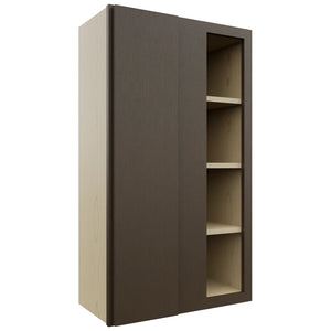 Fabuwood Luxe Canyon Oak WBC2442 Wall Corner Blind Cabinet, Front View