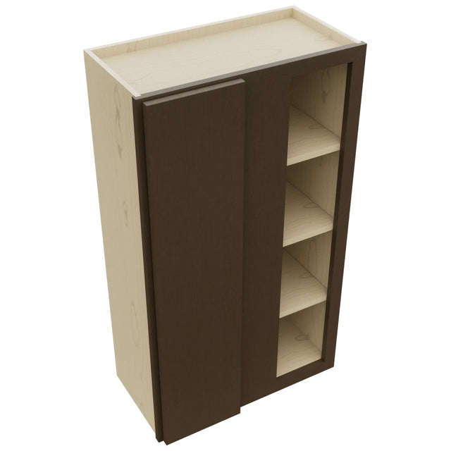 Fabuwood Luxe Canyon Oak WBC2442 Wall Corner Blind Cabinet, Top View