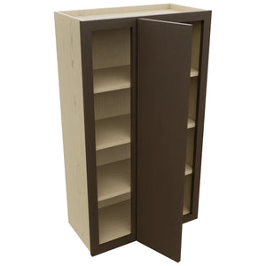 Fabuwood Luxe Canyon Oak WBC2442 Wall Corner Blind Cabinet, Open View